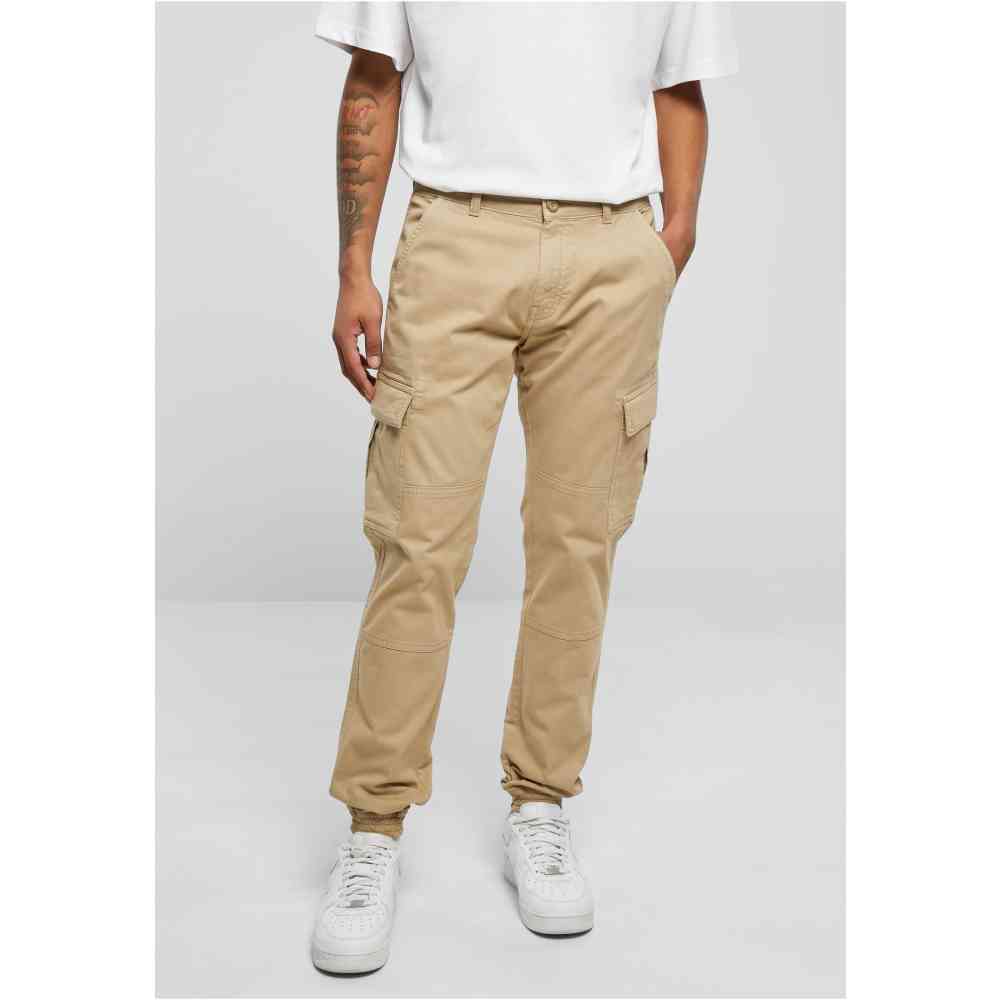 Urban Classics - Washed Cargo Twill Pantalon de jogging homme - Beige